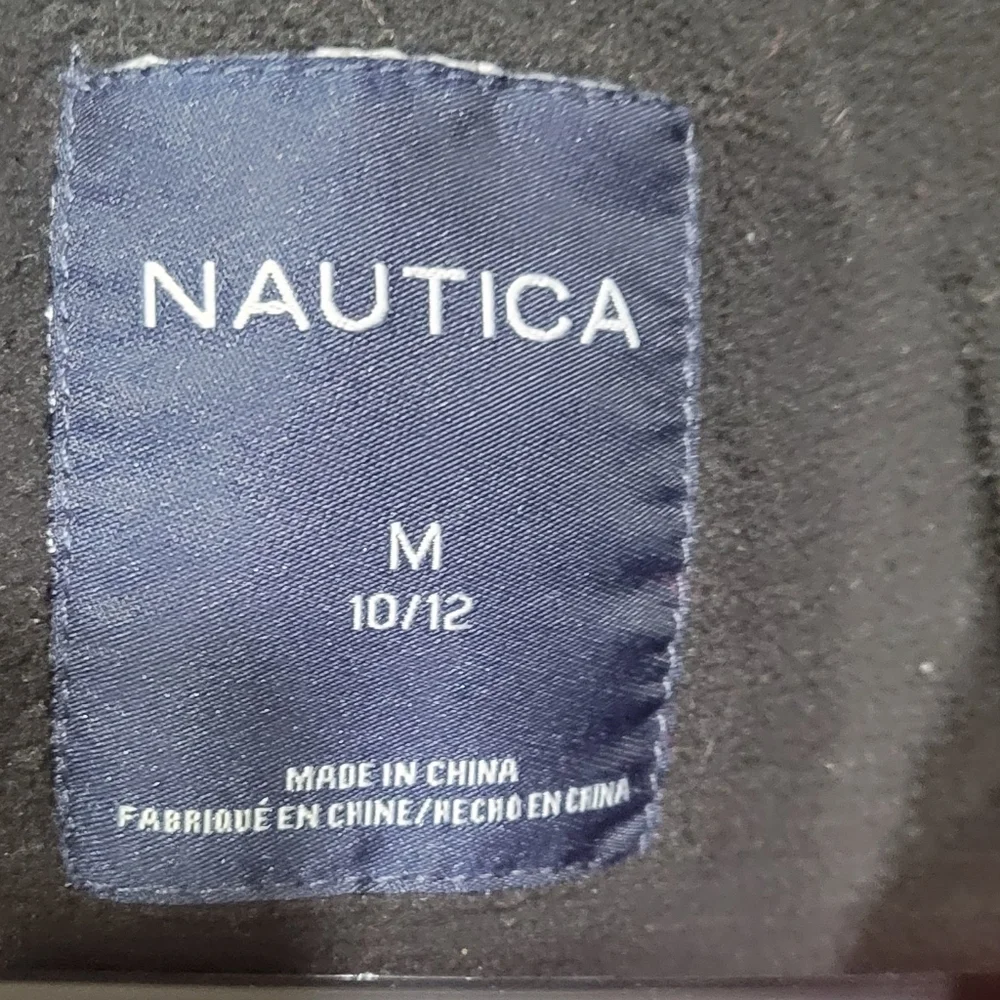Nautica Youth Boys Puffer Down Jacket Burgundy Water Resistant Size 10-12 - Picture 7 of 9